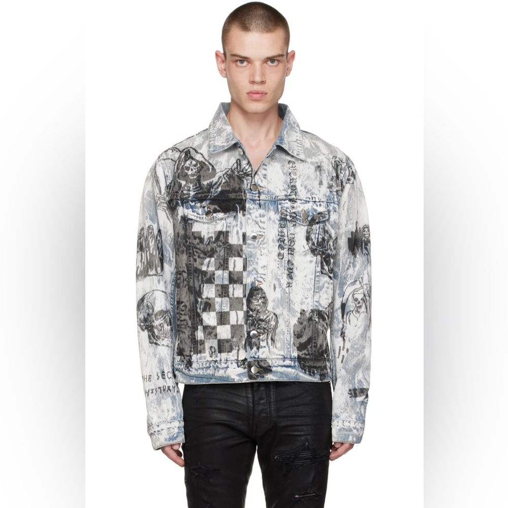 AMIRI
Blue Wes Lang Edition Sketch Denim Jacket